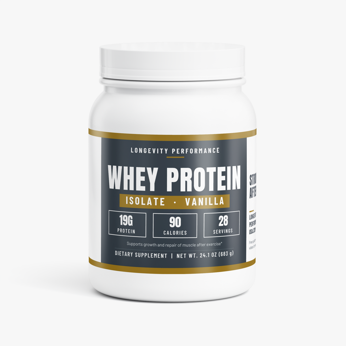 Longevity Performance Whey Protein Isolate Vanilla