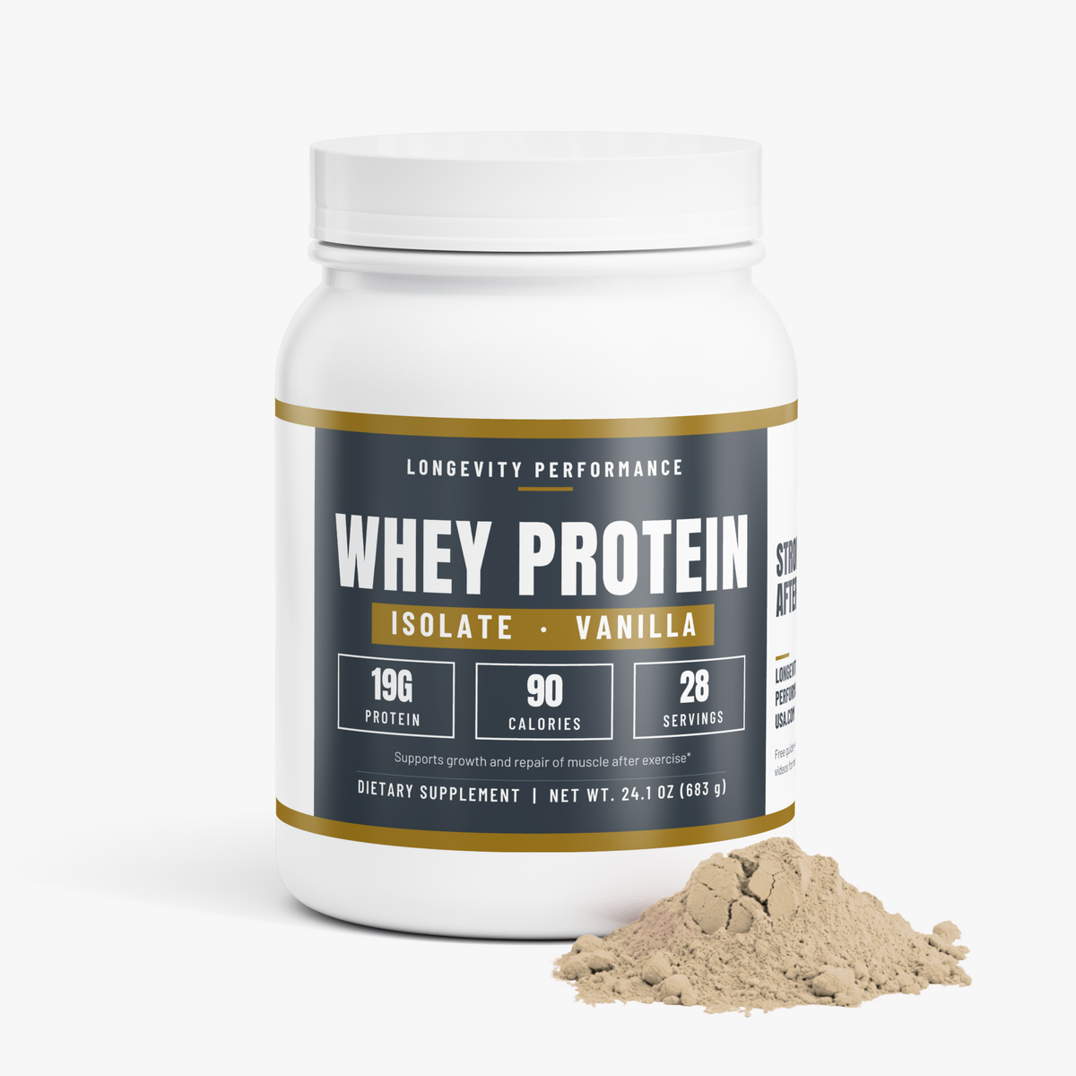 Longevity Performance Whey Protein Isolate Vanilla